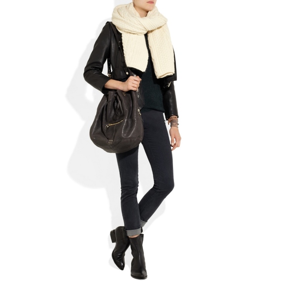 Levis Made & Crafted Cream Chunky Scarf - Picture 2 of 5